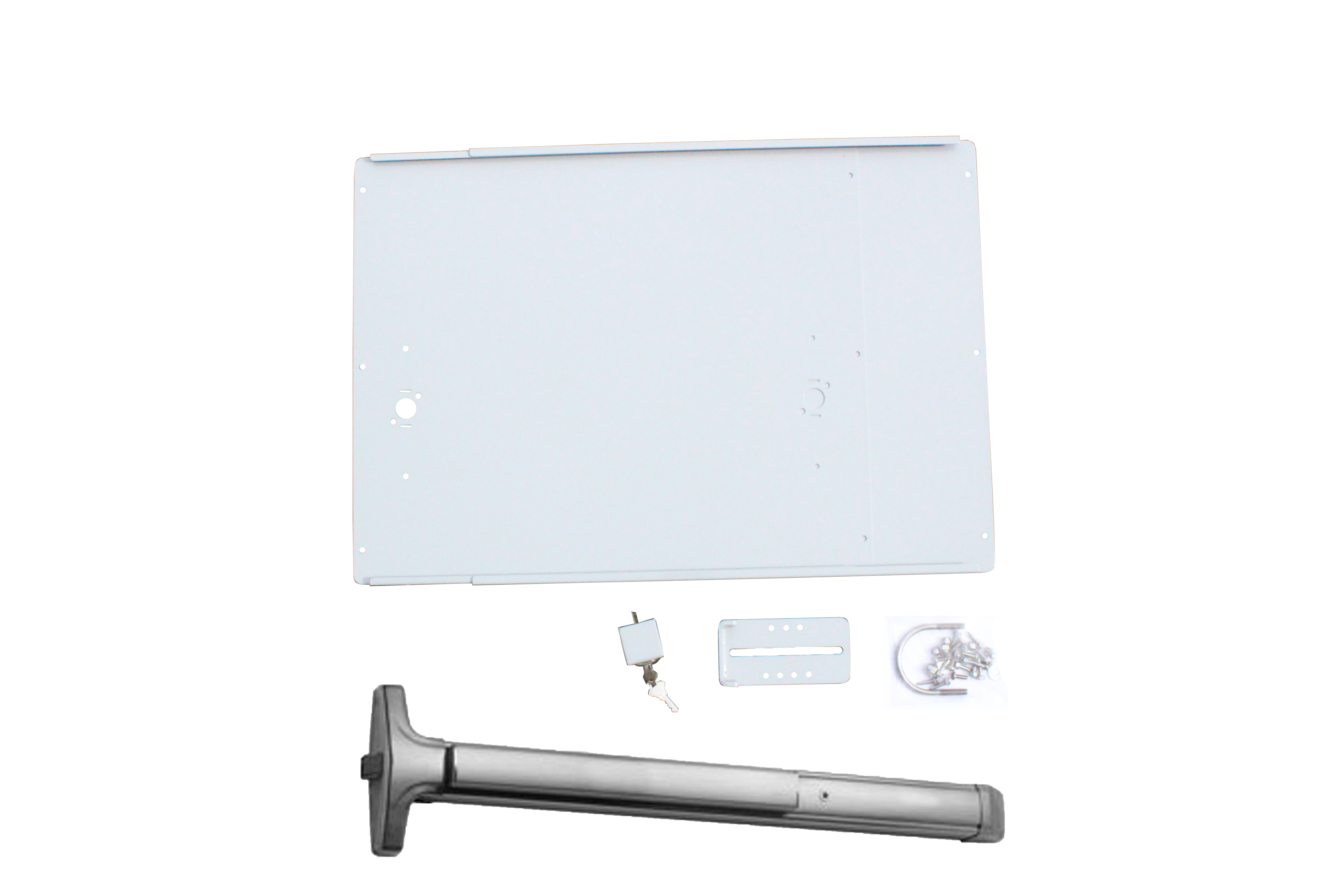 The Premium Exit Bar Kit with the Detex Advantex Stainless Steel Bar is made to be the ultimate solution for your panic exit hardware needs.