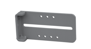 The DAC Industries Strike Latch Receiver Bracket can be used for installing panic exit bars.